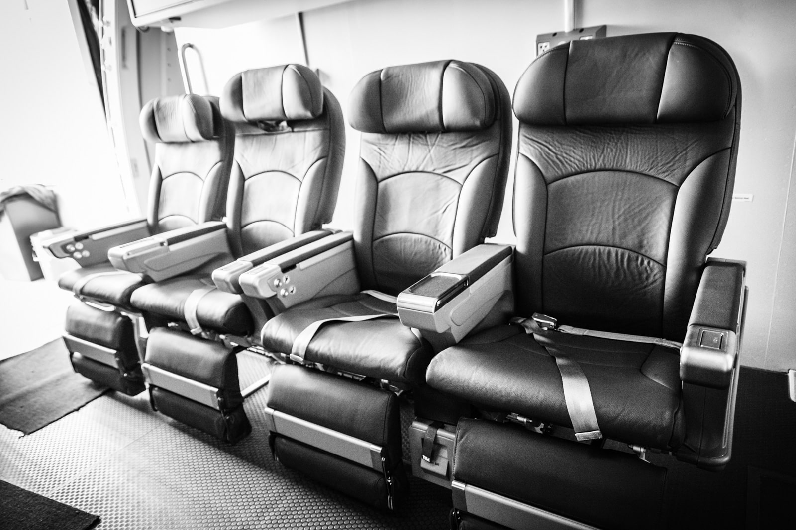 Sitzreihe einer Boeing